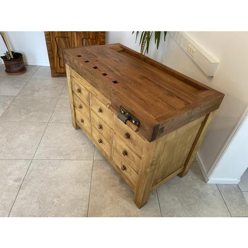 Antique Workbench with Drawers For Sale - Image 6 of 18