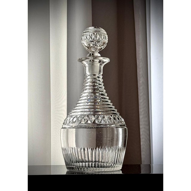 English Georgian Cut Glass Decanter with Cut Glass Stopper, 1800-1835 For Sale - Image 18 of 18