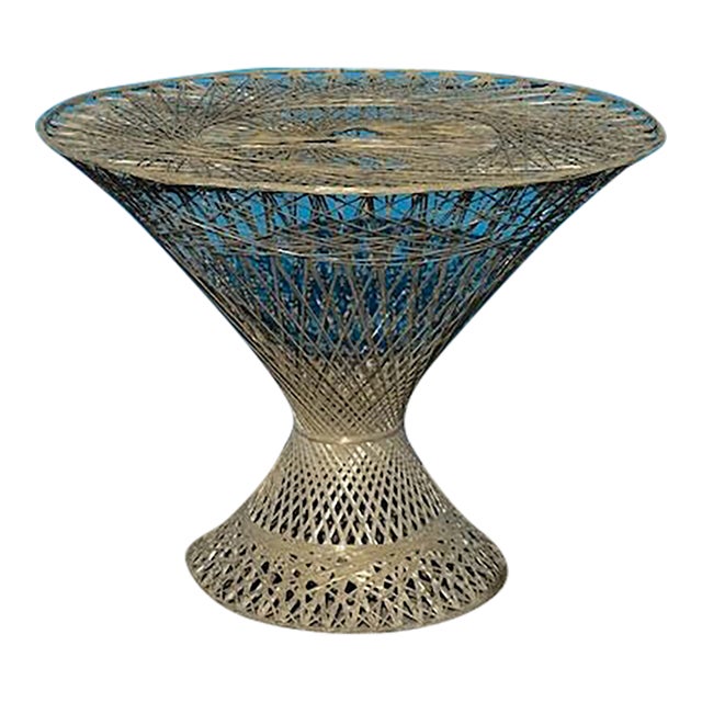 1970's Russell Woodard Style Spun Table For Sale