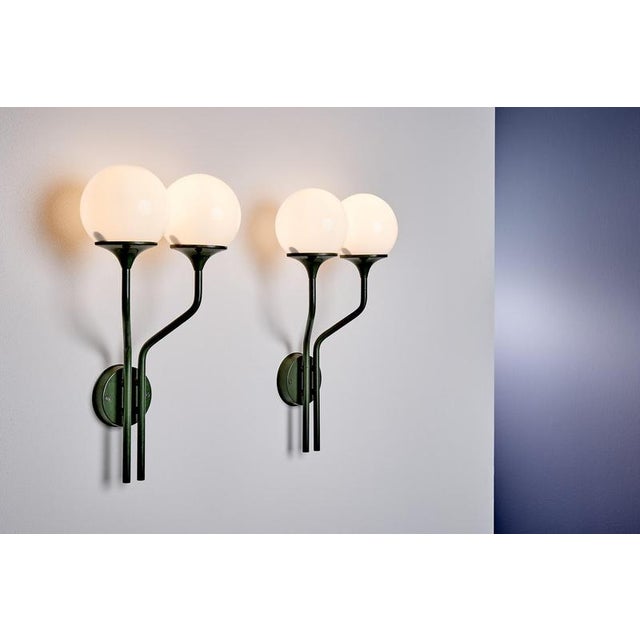 Wall Sconce with Two Globes by Goffredo Reggiani for Lampadari Reggiani, 1960s For Sale - Image 15 of 15