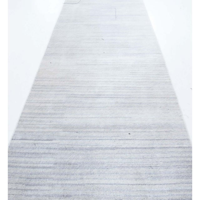 Early 21st Century Modern Hand-Knotted Solid Runner by Doris Leslie Blau For Sale - Image 5 of 7