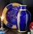 Royal Blue Moroccan Glazed Plate and Vase - a Set For Sale - Image 10 of 12