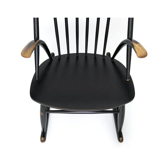 Wood Rocking Chair by Illum Walkelso for Niels Eilersen For Sale - Image 7 of 10
