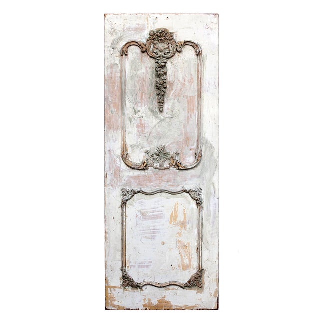Wood Antique Carved French Wall Panel For Sale - Image 7 of 10