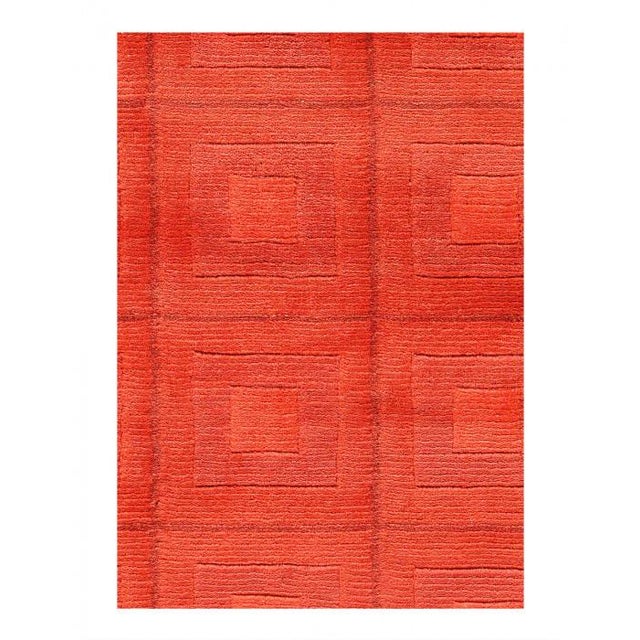 Modern Pasargad DC Fine Hand Knotted Modern Rug For Sale - Image 3 of 3