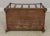 Monumental Continental Walnut Finish Canterbury Magazine Rack For Sale - Image 11 of 13