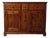 19th Century Rustic Italian Walnut Sideboard with Doors and Drawers For Sale