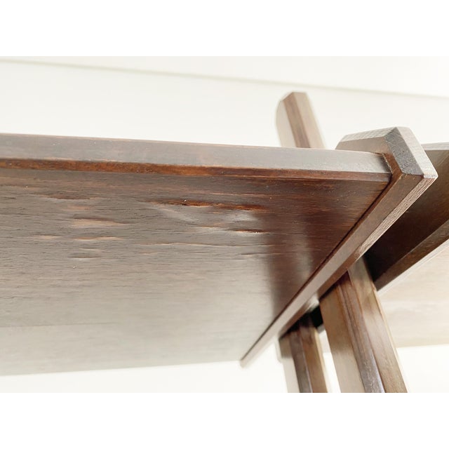 Mid-Century Italian Modern Free-Standing Bookshelf in Wood and Brass, 1960s For Sale - Image 12 of 18