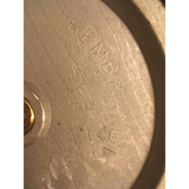 Rembrandt Solid Brass Table Lamp and Shade - a Pair For Sale - Image 12 of 13