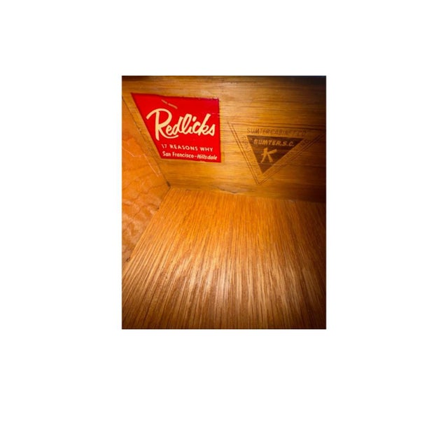 Vintage 1970's Solid Hard Rock Maple Dresser For Sale - Image 9 of 9