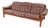Vintage "Drabant" Brown Leather 3-Seat Sofa by Ulferts Sweden For Sale