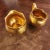 Ceramic 1950s Gold Porcelain Sugar Creamer Set Wheeling W Virginia For Sale - Image 7 of 7