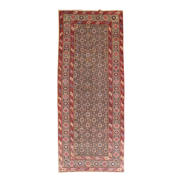 Zabihi Collection Antique Persian Ferehan Runner - 3'5" x 8'2" For Sale