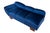 1950s Mid-Century Art Deco Style Blue Chaise Longue, Western Europe, 1950s For Sale - Image 5 of 12