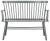 Wood Spindleback Settee in Grey For Sale - Image 7 of 7