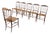 Italian Chiavarine Umbertine Chairs with Rope, 1920s, Set of 6 For Sale