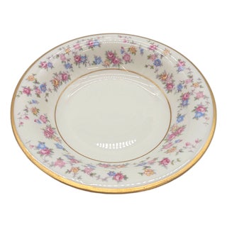 Set of 12 Reverie Lamberton Ice Cream Bowls – Vintage Cream Floral Porcelain Usa For Sale