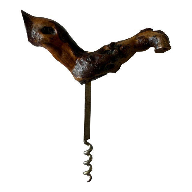 Vintage French Grapevine Corkscrew For Sale