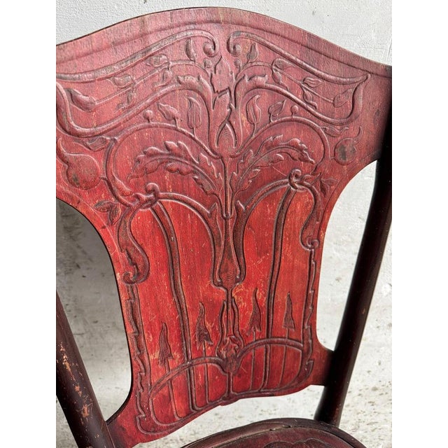 Art Nouveau Chairs by Jacob & Josef Kohn, 1890s, Set of 4 For Sale - Image 3 of 10