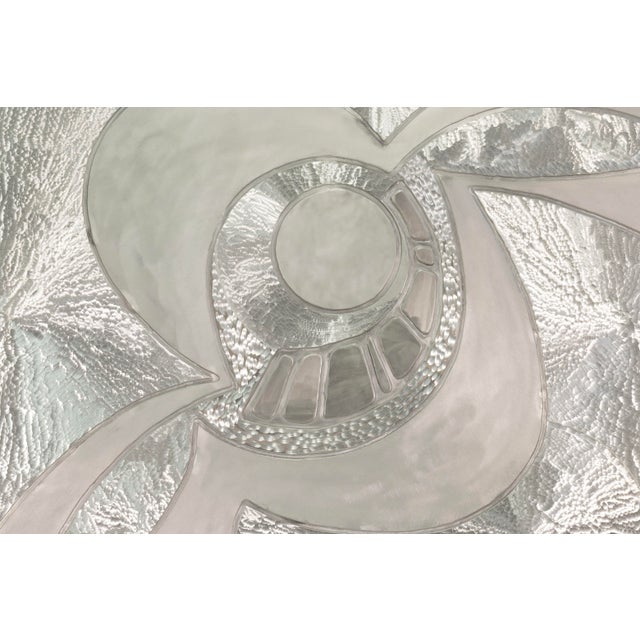 Mid-Century Modern Greg Clark – Silver Swirls, Mid-Century Modern Wall Sculpture Mixed-Metal Art For Sale - Image 3 of 7