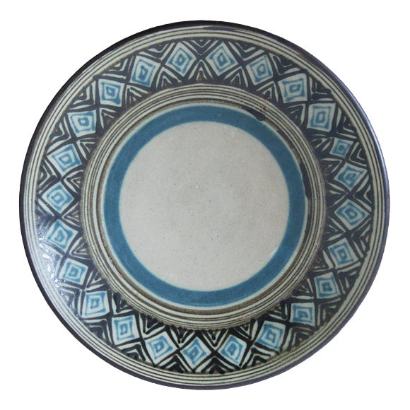 Ceramic Wall Plate from Eva Kumpmann, 1960s For Sale