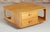 Mid Century Ercol Pandora's Box beech and elm occasional table on casters, circa 1970s. Excellent restored condition. W...
