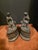 English Antique Patinated Metal Figural Bookends For Sale - Image 3 of 9