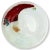 Traditional Fused Glass Santa Plate For Sale - Image 3 of 3