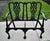 Vintage (1990's) Two Seater Bench has a Chippendale Style. The Frame is Wood. That has a Black Finish. Previously...
