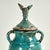 Ceramic Vintage Pair of Moroccan Glazed Terra Cotta Lidded Urns With Birds For Sale - Image 7 of 18