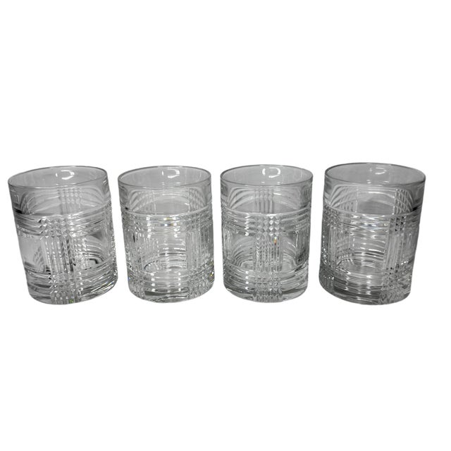 Transparent Ralph Lauren Glendale Lowball Crystal Barware- Set of 4 For Sale - Image 8 of 8