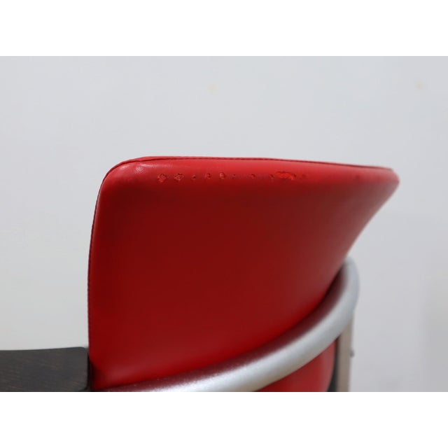 Wood Postmodern Italian Black and Red Bench from Moroso, 1990s For Sale - Image 7 of 16