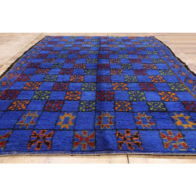 Vintage Beni M'Guild Moroccan Rug, 06'03 X 10'06 For Sale - Image 9 of 10