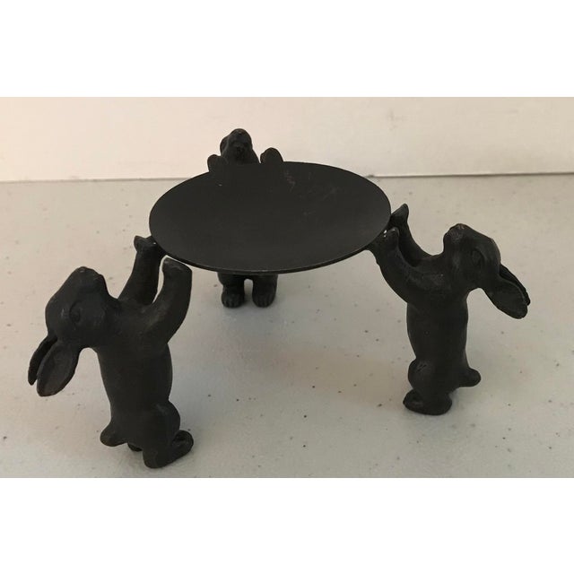 Vintage Bronze Rabbit Candle Holder or Display Stand Chairish