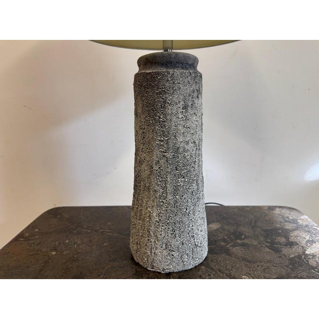 Grey Ceramic Table Lamp, 1980s For Sale - Image 3 of 11