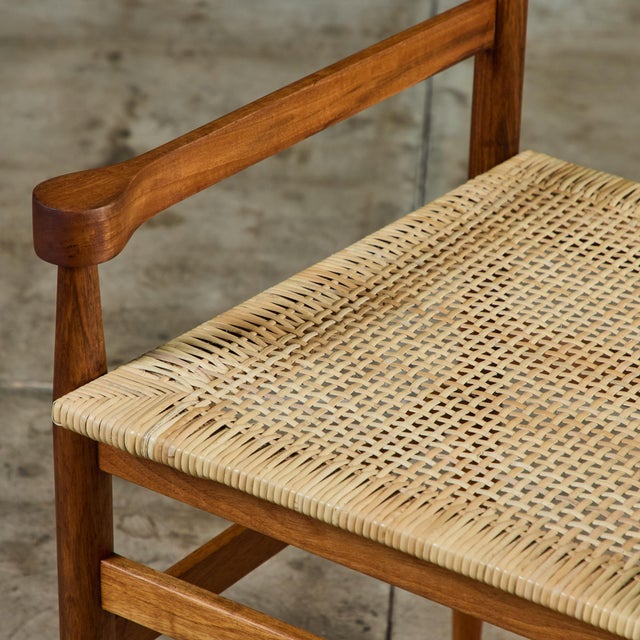Gio Ponti Cane Seat Armchair for Knoll International For Sale - Image 16 of 18
