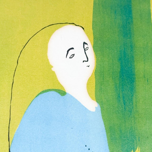 Diran K Dohanian "In the Garden" Serigraph, 1950's Signed Matted and Framed MidCentury Diran Dohanian Signed Artwork For Sale In Boston - Image 6 of 10