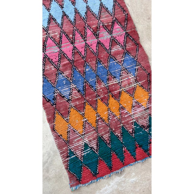 Moroccan Moroccan Runner Boujad Rug 3x11 Ft For Sale - Image 3 of 10