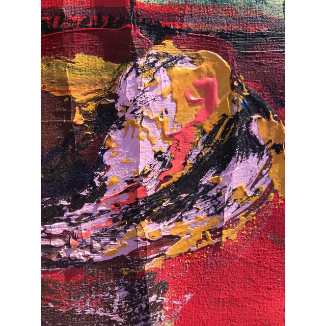 1980s Monumental Abstract Expressionist Oil Painting on Canvas by Ed Long For Sale - Image 10 of 10