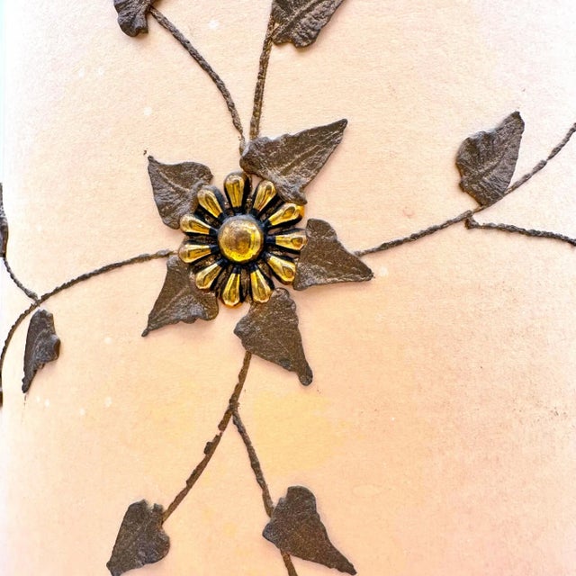 Ceramic 1960s Raymor Bitossi Style Small Hand Painted Italian Ceramic Table Lamp With Drum Shade For Sale - Image 7 of 12