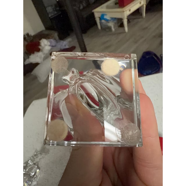 Baccarat Baccarat "Papillon" or Lucky Butterfly 4" Clear Crystal Made in France Nib For Sale - Image 4 of 5