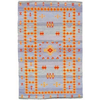 Moroccan Style Flat Weave Rug - 8' x 10' For Sale