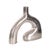 Kenneth Ludwig Chicago Shirin- Polished Silver Reverse Vase in Cast Aluminum- Tall For Sale - Image 4 of 11