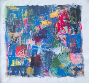 Sarah Trundle, Contemporary Abstract Painting, "Let Me Refresh Your Memory....."