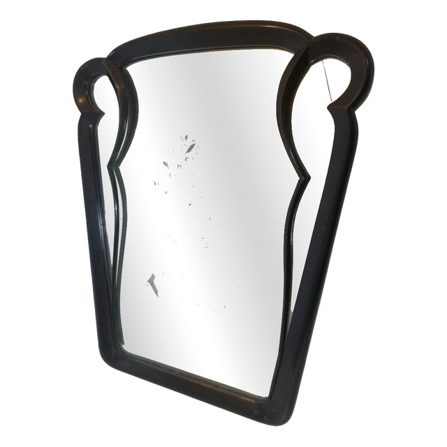 Art Deco Mirror with Emery Glass, Italy, 1940s For Sale