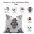 Fabdivine Artisan Block Print Throw Pillow Cover 24x24 Inch Thick Cotton White-Swadesh For Sale - Image 4 of 4