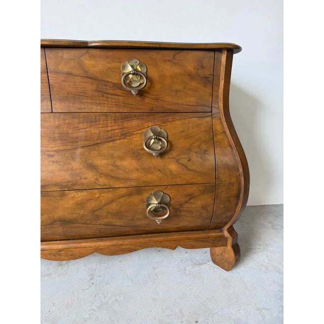 1970s Vintage Baker Louis XV Style Italian Bombay Chest With Brass Handles For Sale - Image 5 of 16