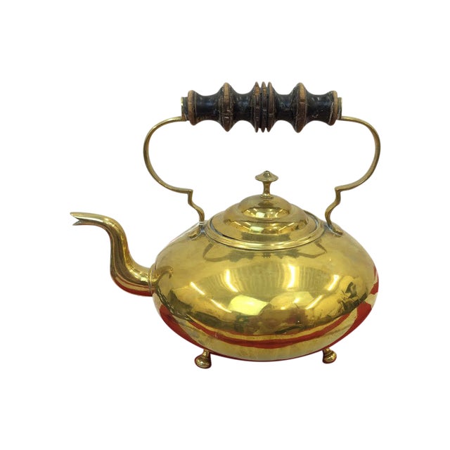Vintage Brass Tea Kettle Chairish