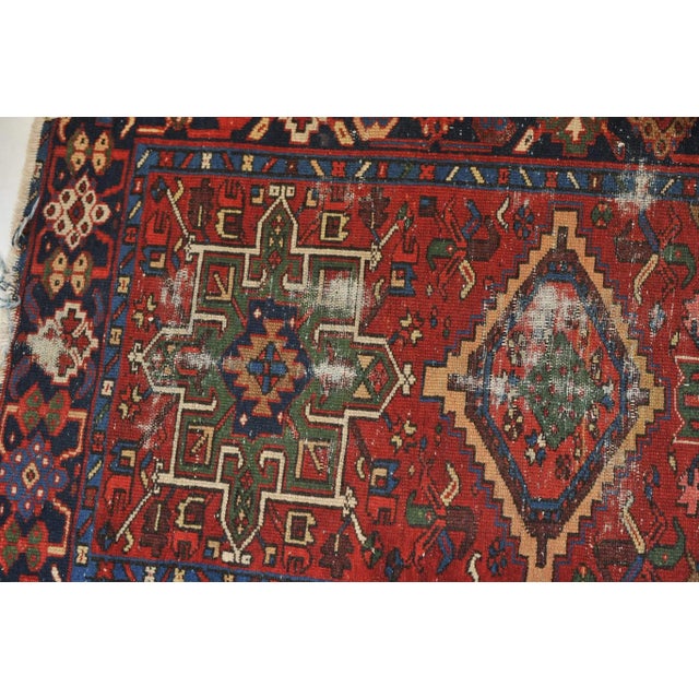 1930s Tribal Geometric Runner Rug , 3.1 x 13.10 For Sale - Image 9 of 11