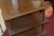 Mid-Century Modern 1960s Barbara Baker Style 3 Tier Square Wood & Glass Top Table W/ Columns & on Castors For Sale - Image 3 of 18